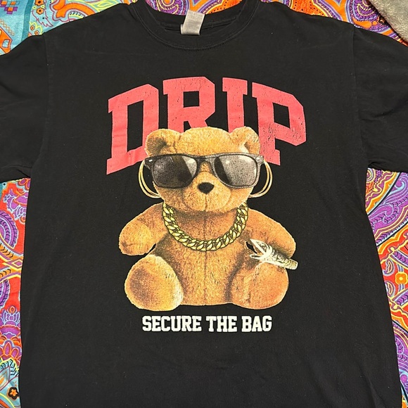 Black Graphic Tee (DRIP) - Picture 1 of 5